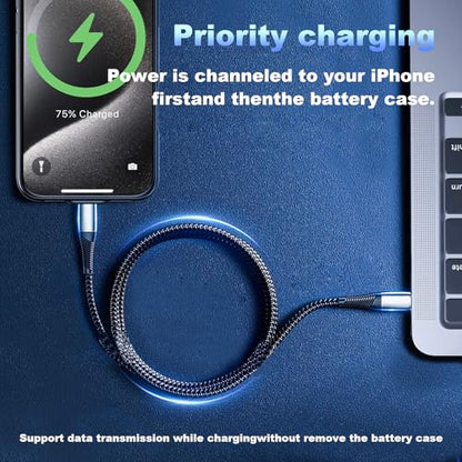 Battery Case for iPhone 15 Pro Max (6.7 inch), 2026 Upgraded High Capacity 13800mAh Battery Pack Rechargeable Charger External Charging Case with Tempered Glass Screen Protector Black - size: iPhone 15 Pro Max