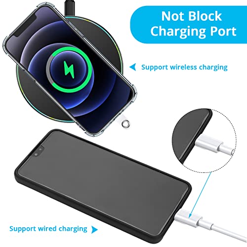 cobee Hand Wrist Strap Lanyard with Tether Patch, 6 Pcs Adjustable Nylon Wrist Straps with 6 Pcs Transparent Phone Pads Cell Phone Lanyard Strap Holder Hand Straps for Mobile Phone Camera(Black)