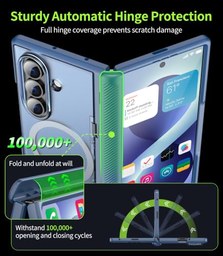 Cozycase for Samsung Galaxy Z Fold 8 Ultra /Z Fold 7 Case with Kickstand - color: Blue