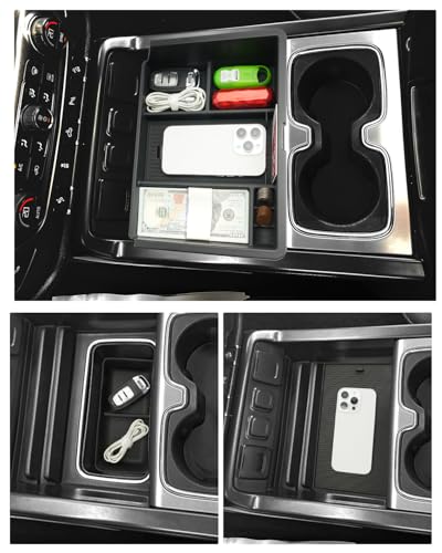 LFOTPP 3PCS Center Console Organizer for 2014-2018 Chevy Silverado/GMC Sierra 1500& 2015-2019 Silverado & Sierra 2500HD/3500HD Accessories- Full Console w/Bucket Seats Only - color: 2014-2018 Chevy Silverado Armrest Tray