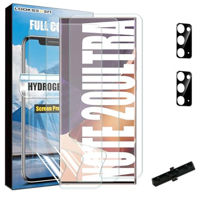 3 Hydrogel Films + 2 Tempered Glass Lens Protector For Galaxy Note 20 Ultra - size: Note 20 Ultra