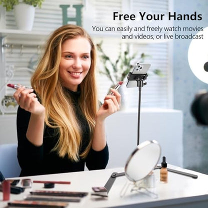 Overhead Phone Mount,Foldable Gooseneck Phone Holder