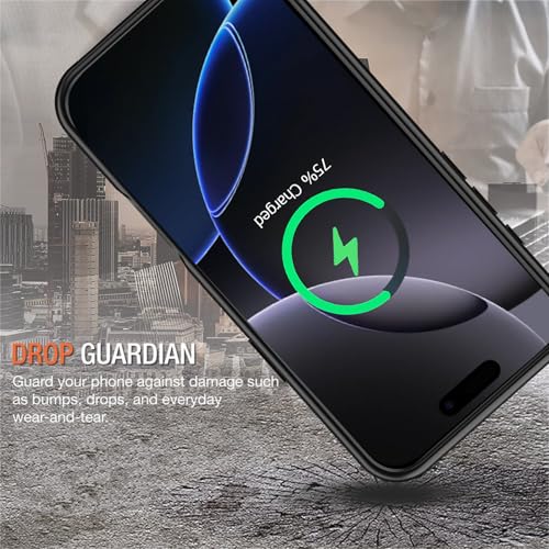 Battery Case for iPhone 16 Pro, 10000mAh Portable Protective Wireless Charging Case Support Carplay Compatible with iPhone 16 Pro (6.3 inch) Rechargeable Extended Battery Charger Case (Black) - size: iPhone 16 Pro