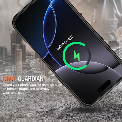 Battery Case for iPhone 16 Pro, 10000mAh Portable Protective Wireless Charging Case Support Carplay Compatible with iPhone 16 Pro (6.3 inch) Rechargeable Extended Battery Charger Case (Black) - size: iPhone 16 Pro