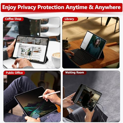 bersem Privacy Screen Protector for iPad Air 11 Inch M4/M3/M2 - size: iPad Air 11 Inch (M3 2025 / M2 2024)