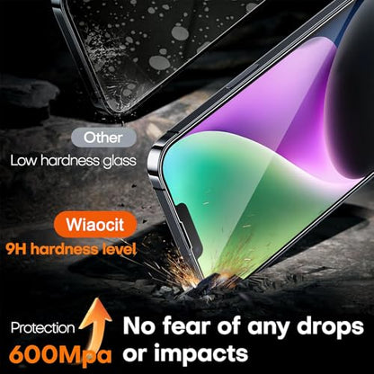 Wiaocit Tempered Glass Screen Protector for iPhone 14 Plus - size: iPhone 14 Plus-6.7 Inch