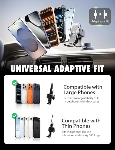 Bracketron TripGrip Pro Tesla Phone Holder, Suction Cup, 360° Rotation