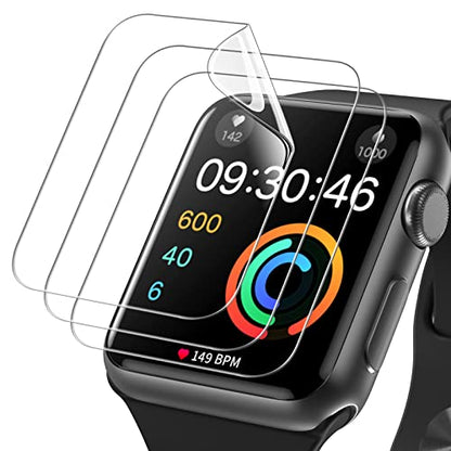 JETech TPU Screen Protector for Apple Watch Series 3/2/1 42mm, 3-Pack - size: Apple Watch Series 3/2/1 42mm