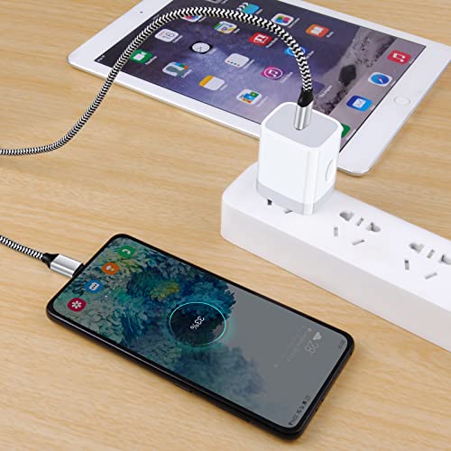 USB C Charger Box Phone Charger Block Fast Charging Wall Plug for Samsung - color: WHITE