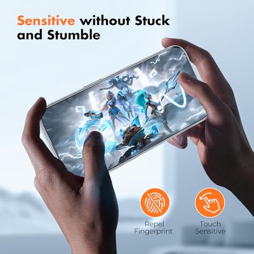 UNBREAKcable for iPhone 16 Plus Screen Protector, 3-Pack Full Coverage Tempered Glass [Military Grade Shatterproof] [9H Hardness] [Easy Installation Frame] [Bubble Free] for iPhone 16 Plus 6.7" - size: iPhone 15 Plus/16 Plus