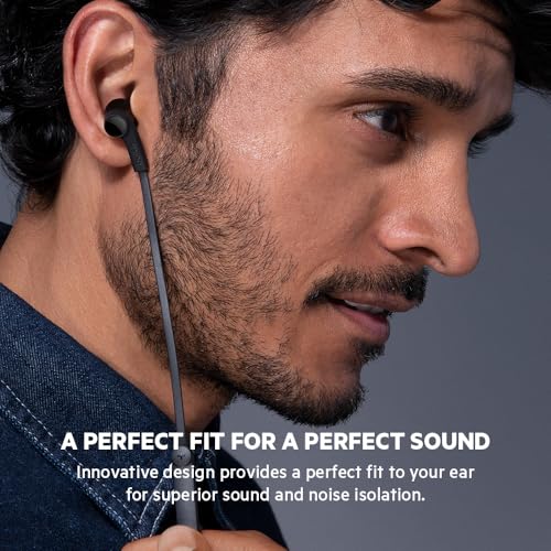 Belkin Wired Earbuds with Lightning Connector, Built-in Mic - color: Black, size: One Size, style: LTG