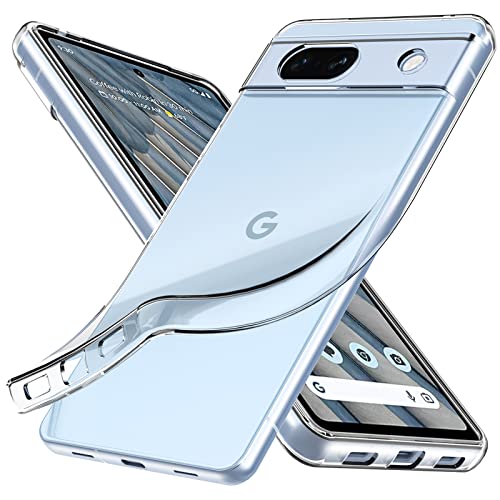 Silicone Clear for Google Pixel 7A Case, Ultra Thin with Comfort Grip | Soft Slim-Fit TPU Pixel 7A Phone Cover,Non-Slip,Shockproof Protection,Scrath-Resistant - size: Pixel 7a case