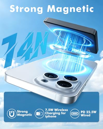 Miady Magnetic Portable Charger Power Bank for iPhone 10000mAh,
