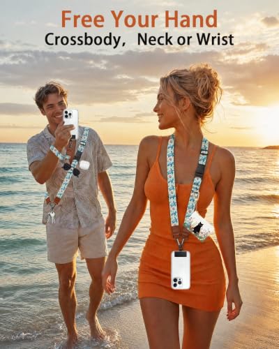Sea Turtle Phone Lanyard Crossbody Wrist Strap Around Neck Women - color: Sea Turtle