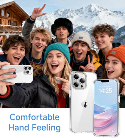 USLAI Case for iPhone 13 Mini, Anti-Yellowing, Crystal Clear Back, Shockproof & Military‑Grade Drop Protection - Transparent - color: Clear, size: iPhone 13 Mini