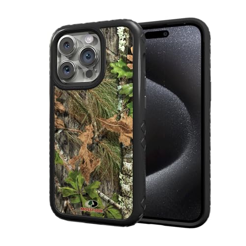 Mossy Oak | Obsession | Dual-Layer Case in Onyx Black Designed for iPhone 13 Pro Shock & Drop Proof - Durable | As Seen on Shark Tank - color: Obsession | Onyx Black, size: Apple iPhone 13 Pro