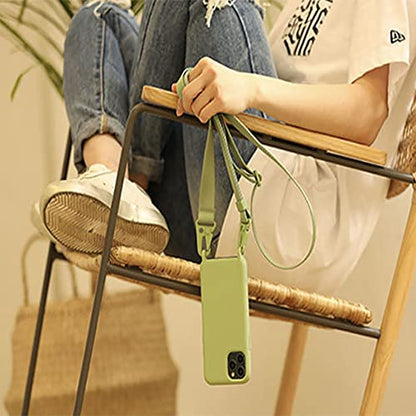 Compatible with iPhone 6/7/8/SE2/SE3,Crossbody Phone Case with Lanyard Cute Soft Silicone Case with Adjustable Shoulder Strap Shockproof Protector Compatible with Women Girls Green - color: Green, size: iPhone 6/7/8/SE2/SE3