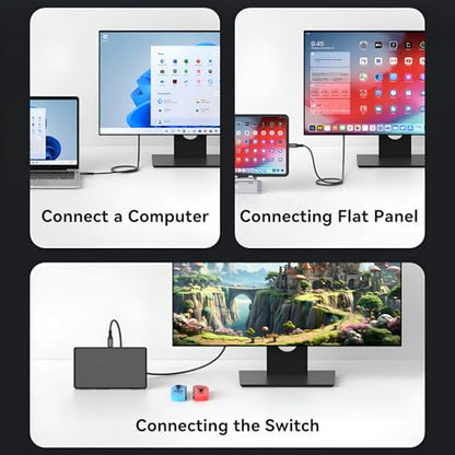 USB C 3.2 Gen2x2 20Gbps Cable, 90Degree USB C 4K@60Hz UHD Video 5A/240W PD3.1 Fast Charge Cord with E-Marker Compatible with Thunderbolt 3/4 - size: 90D 20G 240W 1M