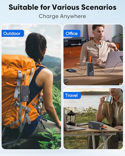 80000mAh High Capacity Power Bank, 30W Fast Charging Portable Charger PD&QC 3.0, 5 Output 2 Input Large Powerbank with LED Display USB C Battery Pack Charger Portable for Outdoor Camping Travel