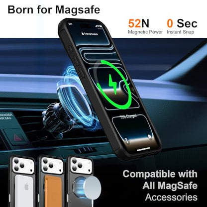 360°Magnetic Swivel Ring for iPhone 17 Pro Case-Black - color: Black, size: iPhone 17 Pro