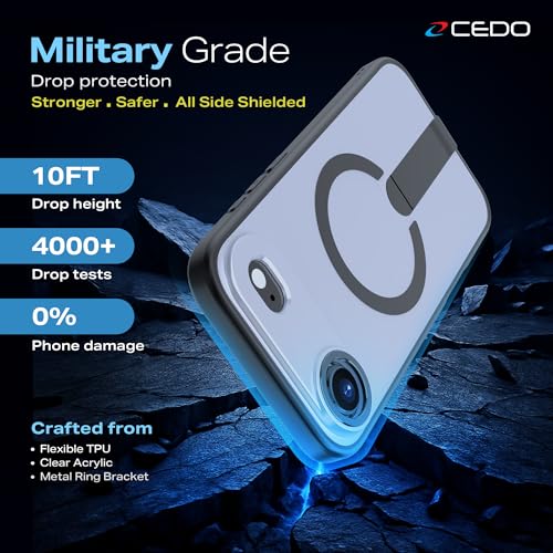 CEDO Magnetic Kickstand Case for iPhone 17 Air, MagSafe Compatible Black - size: iPhone 17 Air