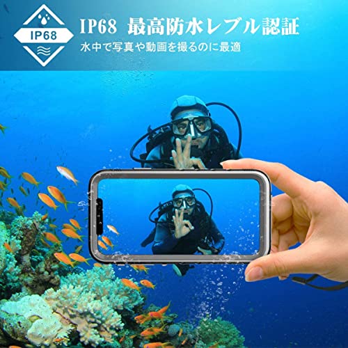 SPORTLINK Waterproof Case for iPhone 11, Full Body Heavy Duty Protection Full Sealed Cover Shockproof Dustproof Built-in Clear Screen Protector Rugged Case for iPhone 11 6.1 Inch Black | Anti-shock Rugged Military, IP68 Waterproof Anti-Dust Dual Protectio