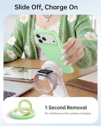 SYNCWIRE Magnetic Phone Ring Holder, for MagSafe Phone Grip Stand Kickstand - color: Melon Pop