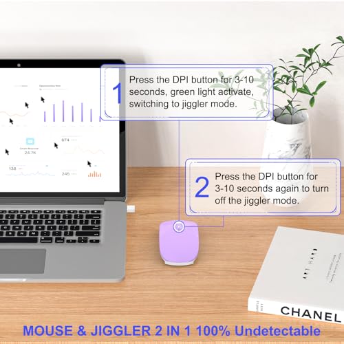 Bluetooth Wireless Mouse for MacBook Air Mac Pro Laptop Computer iPad Pad PC Laser Optical Rechargeable Mini Slim Silent Mouse Widely Used Desktop Hp iMac (Purple) - color: Purple