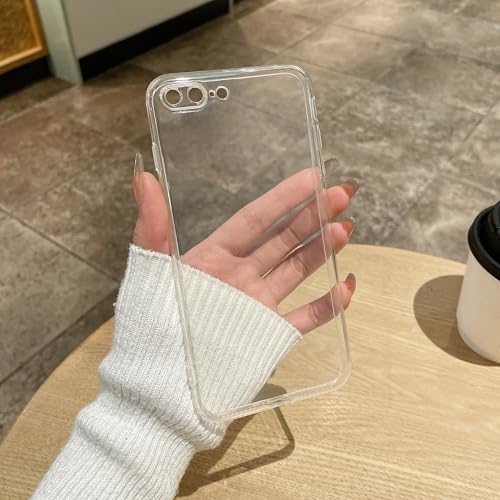 Clear Case for iPhone 7/8 case.Soft Phone Cover Slim Light Full Protection Shockproof (Clear, for iPhone 7/8) - size: for iphone 7/8