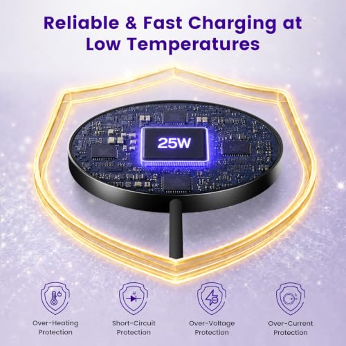 MagSafe 25W Wireless Charger for Apple Magnetic Fast Charging Pad - color: 2Black