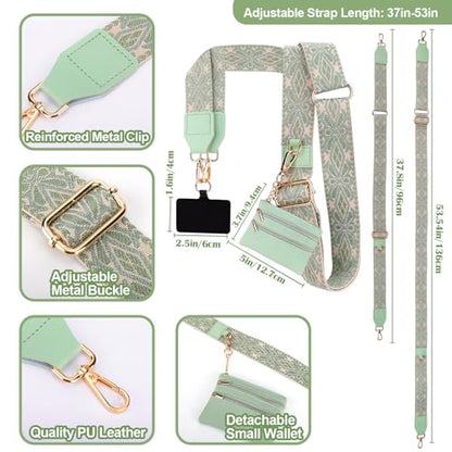 XANGNIER Clip and Go Strap for Phone with Wallet Crossbody,Multicolor 24 - color: Multicolor 24