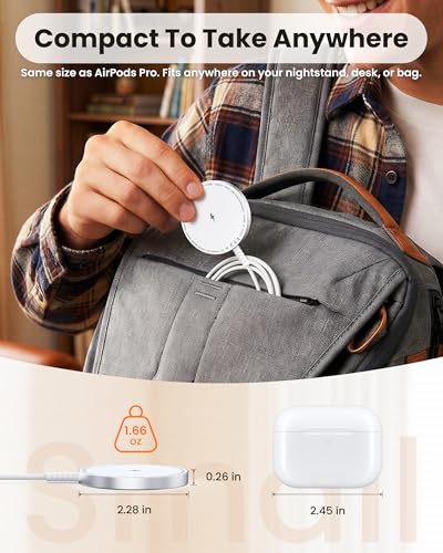 MagSafe Charger Magnetic Wireless Charging iPhone 17-12 & AirPods Pro 4-2 - color: White