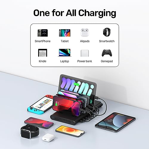 Unitek 120W 10-Port Charging Station with QC 3.0 & PD 60W/18W
