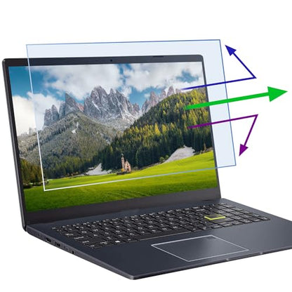 2 Pcs 17.3 Inch Anti Blue Light Screen Protector, Reduce Eye Strain Matte Anti Glare Computer Screen Cover, Blue Light Blocking Screen Protector for HP/Lenovo/Dell/ASUS/Acer/Samsung 17.3’’ with 16:9 - size: 17.3 inch