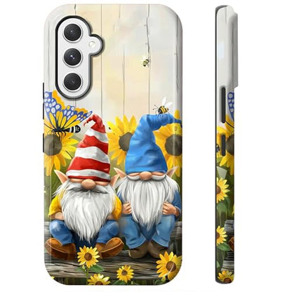 Garden Gnome Phone Case for Samsung Galaxy S25, Dual Layer Shockproof Rugged Cover with Soft TPU + Hard PC, Anti-Scratch Slim Fit Wireless Charging Compatible - color: Garden Gnome, size: 6.2" Galaxy S25