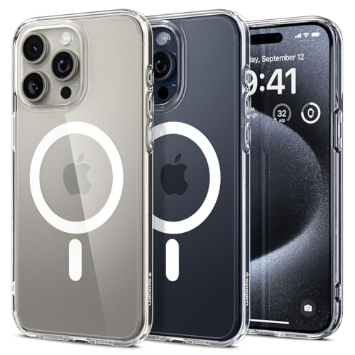 Spigen for iPhone 15 Pro Case, Ultra Hybrid MagFit [Anti-Yellowing] [Compatible with Magsafe] - Clear - color: Clear, size: iPhone 15 Pro