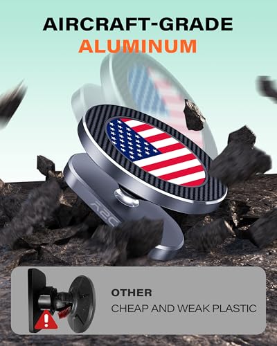 A2C American Flag Alloy Magnetic Golf Cart Phone Holder Golf Accessories - color: US FLAG