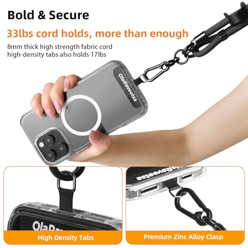 Phone Lanyard Crossbody, Anti-Theft Strap for iPhone/Samsung - color: Vivid