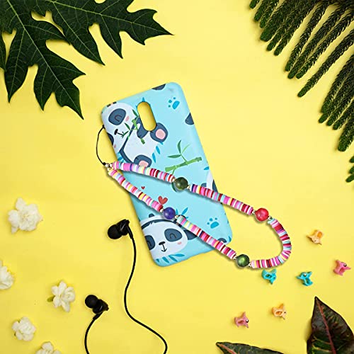 6PCS Beaded Phone Charms Strap Fruit Star Faux Pearl Rainbow Beads Phone Chains Beaded Lanyard for Camera Key Wallet Valentines Day Gifts for Her Women - style: Style6-5
