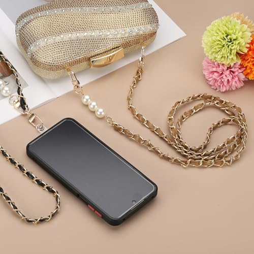 uxcell Phone Lanyard, Crossbody Cellphone Chain with Tether Tabs - color: Red