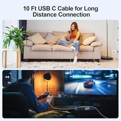 USB C Cable 10 FT 2-Pack,Data Transfer and Fast Charging Cable - size: 10FT+10FT