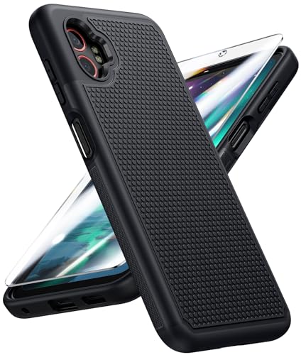 FNTCASE for XCover 7 Pro Case: Dual Layer XCover 6 Pro Samsung Galaxy Cover | Non Slip Matte Textured Protective Phone Cases With Screen Protector, 14FT Military Grade Shockproof Drop Protection, Black - color: Black, size: For Galaxy XCover 7 Pro