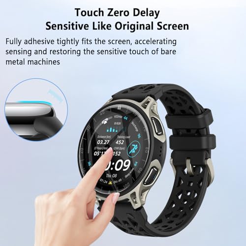 6 Pack Compatible for Amazfit Cheetah 2 Pro Screen Protector, Flexible TPU Film [Not Glass], Full Coverag, HD Clear Easy Install, Bubble Free for Amazfit Cheetah 2 Pro Screen Protector - size: RM6-Amazfit Cheetah 2 Pro-US
