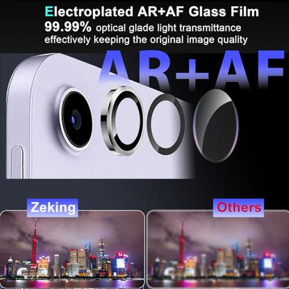 Zeking 2 Set for iPad 11 A16 2025 Camera Lens Protector - color: Silver