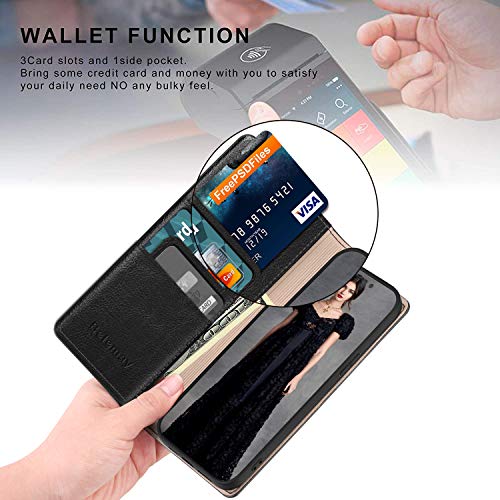 Belemay Compatible with iPhone 15 Pro Case Wallet-Genuine Leather-RFID Blocking Card Holders-Shockproof TPU Shell-Kickstand-Durable Flip Cover-Book Folding Phone Case Women Men (6.1-inch) Black - color: Black, size: iPhone 15 Pro