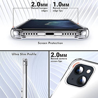 Shields Up for iPhone 13 Case with Card Holder Stand, 6.1", Clear - color: Clear, size: iPhone 13