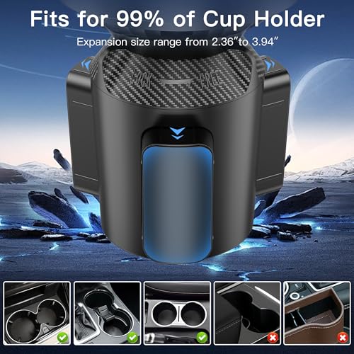 Cup Phone Mount for Car, Cup Phone Holder [2026 Upgraded] 20.5" Height Long Arm Phone Mount for Your Car/Truck/SUV Fit All 4.0-7.0in Smartphones iPhone, No Shake Design