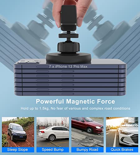Magnetic Wireless Car Charger Mount Compatible with Magsafe iPhone 15/ iPhone 14/iPhone 13, Fast Charging Air Vent Magnet Accessories Car Phone Holder