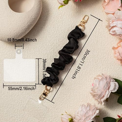 Phone Wrist Strap, Scrunchie Phone Lanyard with Tether Tab,Anti-Drop Hands-Free Wrist Strap (H) - color: H