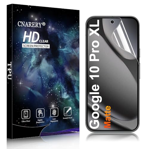 2 Pack for Google Pixel 10 Pro XL Anti-Glare Matte TPU Screen Protector, Smooth and Responsive Touch Screen Protector Film for Gamming, [Support Fingerprint Unlock] [Self-Healing] [Not Glass] - size: Google Pixel 10 Pro XL